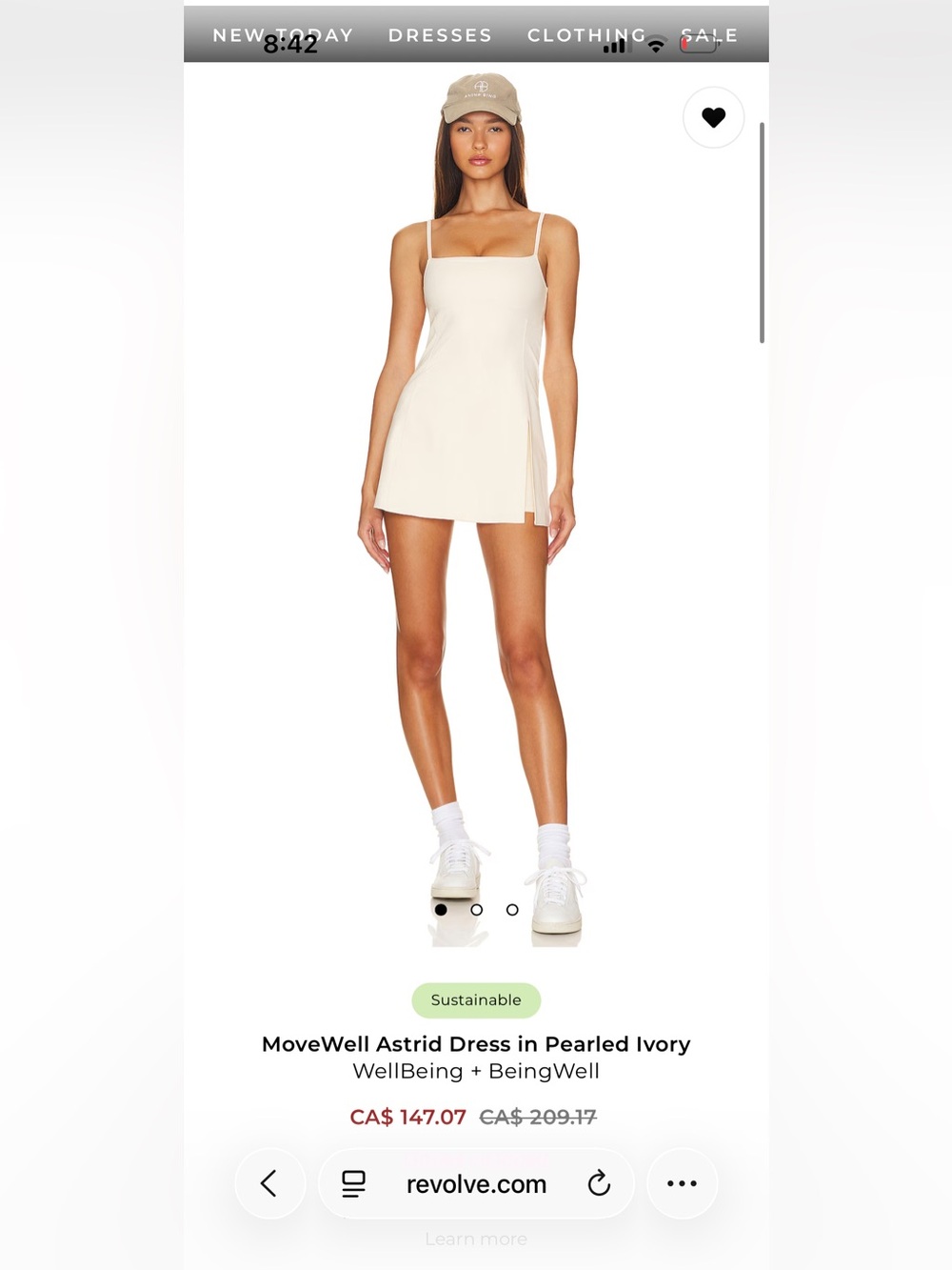 Movewell (on Revolve) Astrid Dress in Pearled Ivory